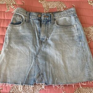Madewell Jean Skirt Lightwash